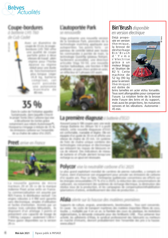 Le bin'brush est dans la presse !